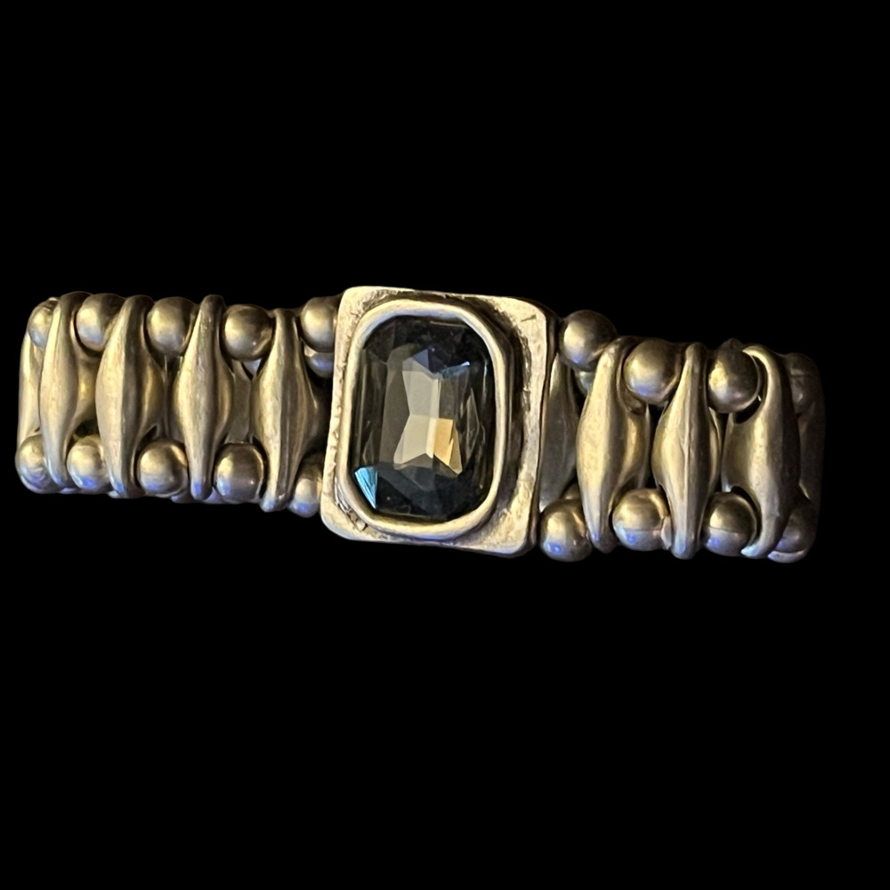 Seraglio stretch glass smoky gemstone nickel free made in Turkey
